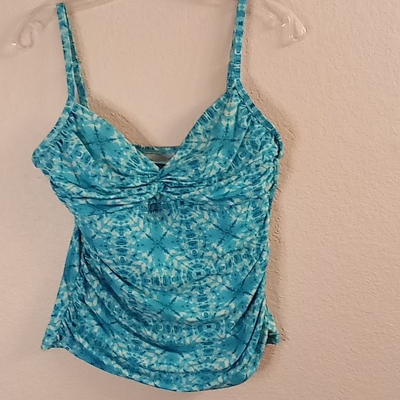 ROD BEATTIE  Beachy Party Cruise Tie Dye Size 12  turquoise-white colors B13 - Picture 4 of 11